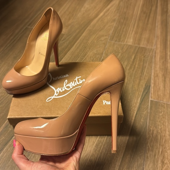 Christian Louboutin Patent Leather Platform Heels size 38 - Picture 1 of 8